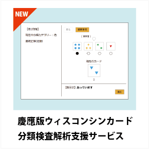 慶應版ウィスコンシンカード分類検査解析支援サービス